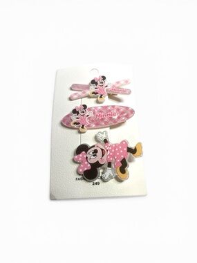 Disney Minnie Mouse Pink Hair Clips Set